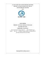 Giáo trình kế toán chứng từ sổ sách (ngành kế toán)   cđ kinh tế kỹ thuật TP HCM