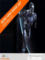 Bài giảng Thiết kế tạo hình nhân vật với 3d Max: Bài 2