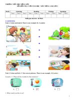 Đề thi học kì 2 môn Tiếng Anh lớp 5 có đáp án - Trường Tiểu học Hồng Sơn