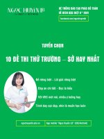 tuyển tập 10 đề sở, trường chuyên chọn lọc MÔN TOÁN