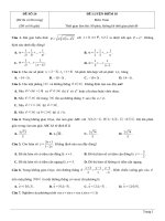 Đề thi thử TN THPT 2021   môn toán   bộ đề theo mức độ   GV ĐHSP   đề 24   file word có lời giải