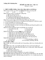 Đề thi học kì 2 môn Vật lí lớp 8 năm 2019-2020 có đáp án - Trường THCS Khương Đình