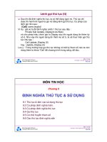 Bài giảng môn Tin học: Chương 9 - TS. Nguyễn Văn Hiệp