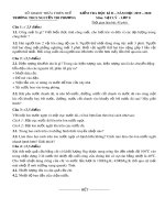 Đề thi học kì 2 môn Vật lí lớp 8 năm 2019-2020 có đáp án - Trường THCS Nguyễn Tri Phương