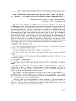 Kinh nghiệm của cộng đồng dân tộc Chăm và K’ho về sử dụng cây thuốc tại khu bảo tồn thiên nhiên Núi Ông, tỉnh Bình Thuận