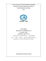 Giáo trình tài chính tiền tệ (ngành tài chính doanh nghiệp)   cđ kinh tế kỹ thuật TP HCM