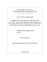 Luận văn thạc sĩ nghiên cứu chế tạo vật liệu pha tạp mn1 xmxo1+y nh2o bằng phương pháp điện hoá ứng dụng làm vật liệu 