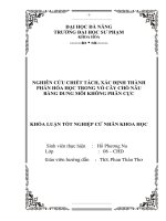 Nghiên cứu chiết tách và xác định thành phần hóa học trong vỏ cây chò nâu bằng dung môi không phân cực 