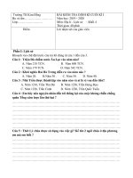 Đề thi học kì 1 môn Lịch sử và Địa lí lớp 4 năm 2019-2020 có đáp án - Trường Tiểu học Kim Đồng