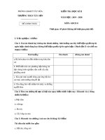 Đề thi học kì 2 môn GDCD lớp 8 năm 2019-2020 có đáp án - Trường THCS Tây Sơn