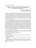 Nghiên cứu thực trạng khai thác lâm sản ngoài gỗ làm thuốc và thực phẩm tại khu bảo tồn thiên nhiên phong quang tỉnh Hà Giang