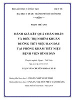 Đánh giá kết quả chẩn đoán và điều trị nhiễm khuẩn đường tiết niệu ban đầu tại phòng khám tiết niệu bệnh viện bình dân 