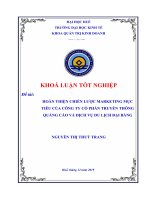 Hoàn thiện chiến lược marketing mục tiêu của CTCP TTQC và DVDL đại bàng 