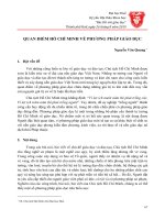 Quan điểm Hồ Chí Minh về phương pháp giáo dục