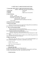 Đề cương môn học: Phân tích và thiết kế hướng đối tượng