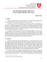 Bác Hồ với giáo dục thể chất và sự nghiệp thể dục thể thao