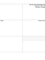 Đề thi học kì 2 môn Tiếng Anh lớp 4 năm 2019-2020 có đáp án - Trường Tiểu học Bình Trị Đông