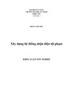 Xây dựng hệ thống nhận diện tội phạm 