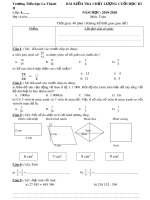 Đề thi học kì 2 môn Toán lớp 4 năm 2019-2020 có đáp án - Trường Tiểu học La Thành