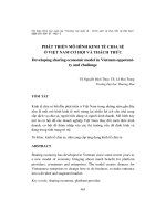 Phát triển mô hình kinh tế chia sẻ ở Việt Nam cơ hội và thách thức