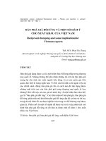 Bán phá giá đối ứng và một số hàm ý cho xuất khẩu của Việt Nam