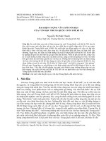 Hai hiện tượng văn xuôi nổi bật của văn học Trung Quốc cuối thế kỉ XX