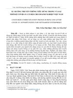 Xu hướng truyền thông tiêu dùng trong và sau thời kì Covid-19: Cơ hội cho doanh nghiệp Việt Nam