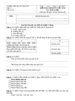 Đề thi học kì 2 môn Khoa học lớp 5 năm 2019-2020 có đáp án - Trường Tiểu học số 2 Hoài Tân