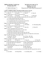 Đề thi học kì 2 môn Lịch sử lớp 6 năm 2019-2020 có đáp án - Phòng GD&ĐT huyện Tân Yên