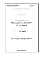 Tóm tắt Luận văn Thạc sĩ Luật Hiến pháp và Luật Hành chính: Bảo vệ quyền con người thông qua kiểm sát xét xử vụ án hình sự - từ thực tiễn Viện kiểm sát nhân dân tỉnh Thừa Thiên