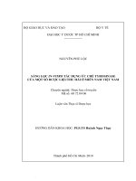 Sàng lọc in vitro tác dụng ức chế tyrosinase của một số dược liệuthu hái ở miền nam việt nam 