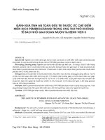 Đánh giá tính an toàn điều trị thuốc ức chế điểm miễn dịch pembrolizumab trong ung thư phổi không tế bào nhỏ giai đoạn muộn tại Bệnh viện K