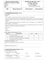 Đề thi học kì 2 môn Tiếng Pháp lớp 9 năm 2019-2020 có đáp án - Trường THCS Nguyễn Tri Phương (NN2)