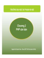 Bài giảng Lập trình trang web động: Chương 2 – Nguyễn Thị Quỳnh Hoa