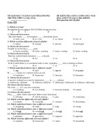 DE KIEM TRA CHAT LUONG DAU NAM MON TIENG ANH LOP 12