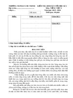 Đề thi học kì 2 môn Tiếng Việt lớp 4 năm 2019-2020 có đáp án - Trường Tiểu học Phan Chu Trinh