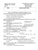 Đề thi học kì 2 môn Khoa học lớp 4 năm 2019-2020 có đáp án - Trường Tiểu học La Thành