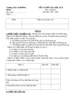 Đề thi học kì 2 môn GDCD lớp 9 năm 2019-2020 có đáp án - Trường THCS Khương Đình