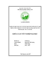 Đánh giá khả năng xử lý nước thải chăn nuôi lợn của hệ thống công nghệ xử lý nước thải tại trại lợn nguyễn thanh lịch ba vì hà nội 