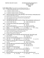 Đề thi học kì 2 môn Lịch sử lớp 8 năm 2019-2020 - Trường THCS Đức Giang