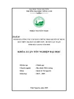 Khóa luận tốt nghiệp: Đánh giá công tác cấp giấy chứng nhận quyền sử dụng đất trên địa bàn Thôn Hồng Sơn, Thôn Tuấn Sơn, Thôn Luồng thuộc xã Biên Sơn – huyện Lục Ngạn - tỉnh Bắc