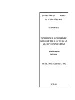 Tóm tắt Luận văn Thạc sĩ Quản lý công: Trọng dụng nguồn nhân lực khoa học và công nghệ trình độ cao Viện Hàn lâm Khoa học và Công nghệ Việt Nam