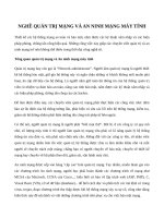 Nghề Quản trị mạng và An ninh mạng máy tính