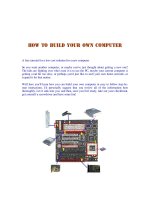 How to built your own computer