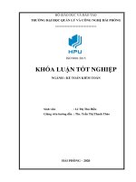 (Khóa luận tốt nghiệp) Hoàn thiện công tác kế toán vốn bằng tiền tại Công ty Cổ phần Vũ Quang