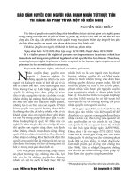 Bảo đảm quyền con người của phạm nhân từ thực tiễn thi hành án phạt tù và một số kiến nghị