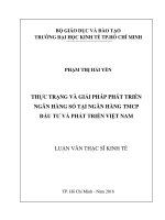 Tài liệu luận văn kinh tế Thực Trạng Và Giải Pháp Phát Triển Ngân Hàng Số Tại Ngân Hàng