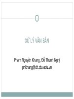Bài giảng Hệ điều hành Linux - Bài 8: Xử lý văn bản