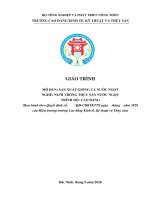 Giáo trình mô đun: Sản xuất giống cá nước ngọt (Nghề: Nuôi trồng thủy sản nước ngọt)