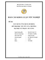 Xây dựng ứng dụng di động hỗ trợ đọc tin tức của trường Đại học sư phạm - Đà Nẵng